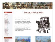 Tablet Screenshot of lesraystudio.net